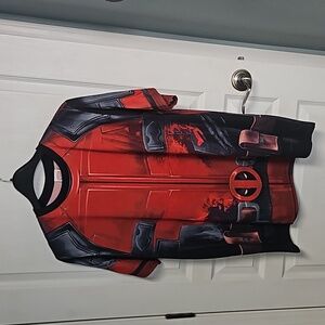 Marvel Deadpool All Over Print Men's Cosplay Costume T-Shirt- Adult XL